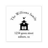 Boerderij Life familie retouradres Rubberstempel Zelfinktende Stempel (Design)