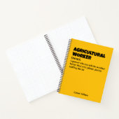 Boerderij Life - Funny Agricultural Worker Definit Notitieboek (Binnen)