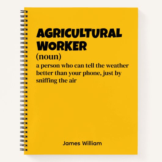 Boerderij Life - Funny Agricultural Worker Definit Notitieboek (Voorkant)