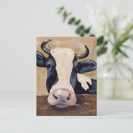 Boerderij Life - Gunther de Koe Briefkaart (Staand voorkant)