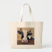 Boerderij Life - Gunther de Koe Grote Tote Bag (Voorkant)
