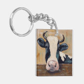 Boerderij Life - Gunther de Koe Sleutelhanger (Voorkant Links)