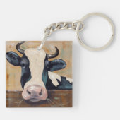 Boerderij Life - Gunther de Koe Sleutelhanger (Achterkant)