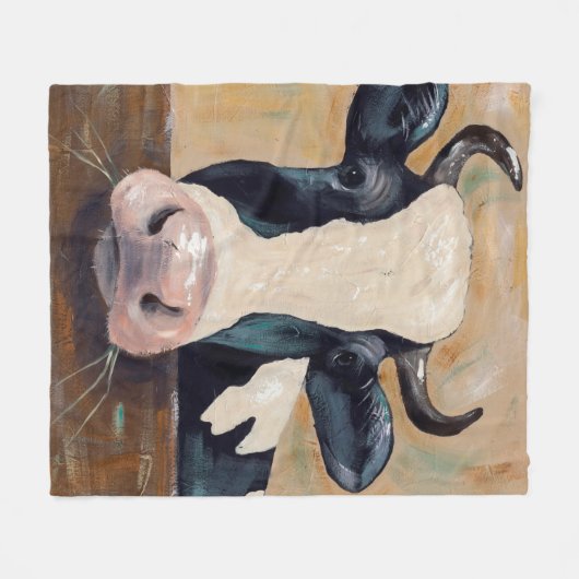 Boerderij Life - Gunther the Cow Fleece Deken (Voorkant (Horizontaal))