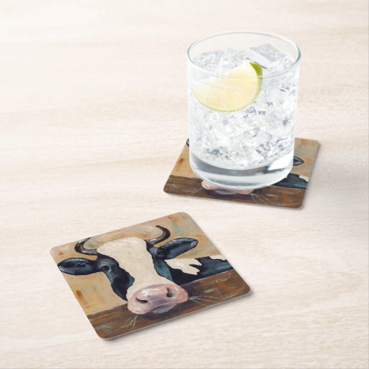 Boerderij Life - Gunther the Cow Kartonnen Onderzetters (Insitu)