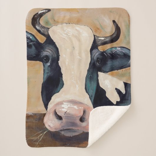 Boerderij Life - Gunther the Cow Sherpa Deken (Voorkant)