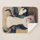 Boerderij Life - Gunther the Cow Sherpa Deken (Voorkant (horizontaal))