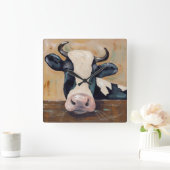 Boerderij Life - Gunther the Cow Vierkante Klok (Huis)