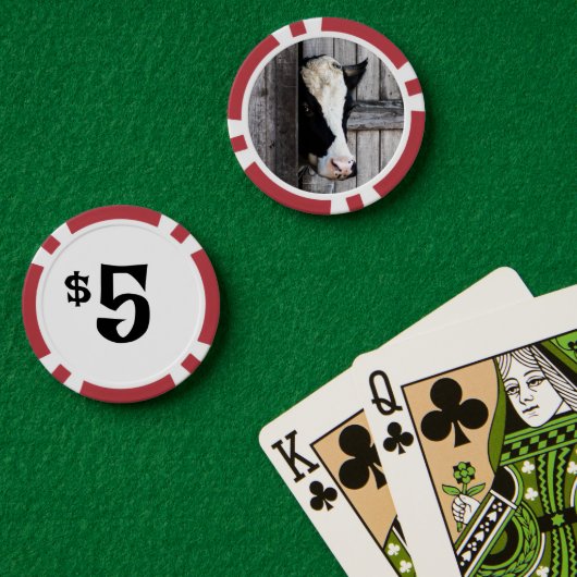 Boerderij Life Koe Poker Chips (Pokertafel (Dubbel))