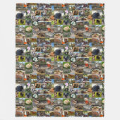 Boerderij Life Photo Collage Fleece Deken (Voorkant)