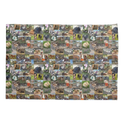 Boerderij Life Photo Collage Kussensloop (Achterkant)