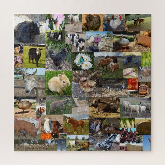 Boerderij Life Photo Collage Legpuzzel (Verticaal)