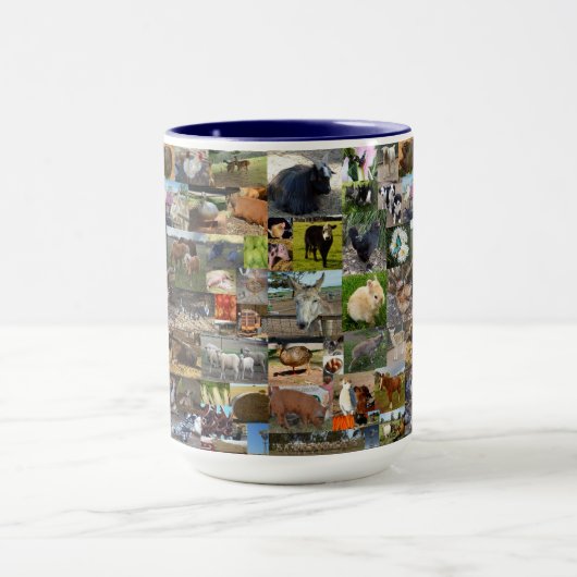Boerderij Life Photo Collage Mok (Midden)