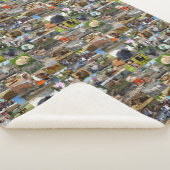 Boerderij Life Photo Collage Sherpa Deken (3/4)