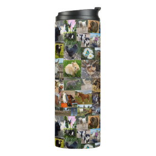Boerderij Life Photo Collage Thermosbeker