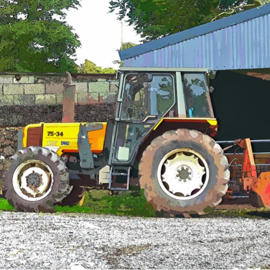 BOERDERIJ LIFE RONDE BUTTON 5,7 CM