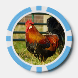 Boerderij Life Rooster $1 Poker Chip