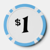 Boerderij Life Rooster $1 Poker Chip (Achterkant)