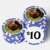 Boerderij Life Rooster Poker Chips (Opstapeling)