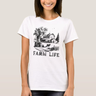 Boerderij Life - Rustieke Schuur & Tractor Design T-shirt