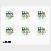 Boerderij Livin' (Girl) Ronde Sticker (Vel)