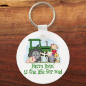 Boerderij Livin' (Girl) Sleutelhanger (Voorkant)