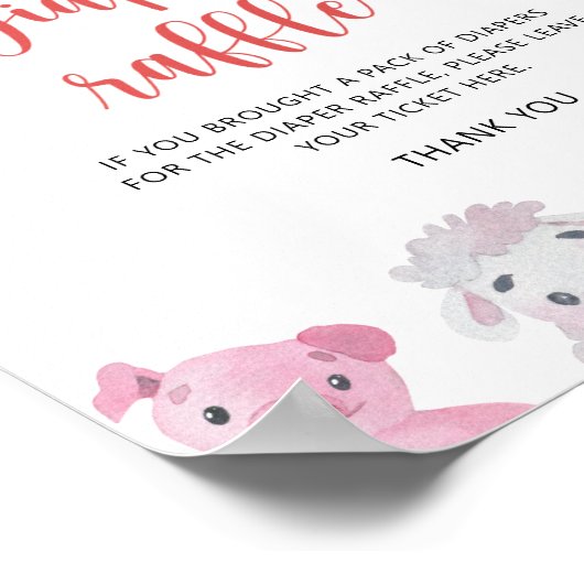 Boerderij - luierloterij poster (Hoek)