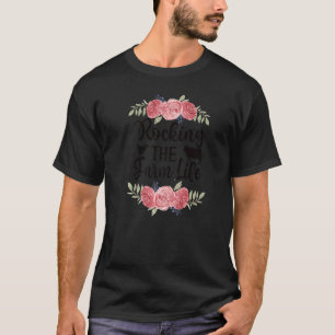 Boerderij mama Boerderij moeder rode Boerderij mam T-shirt