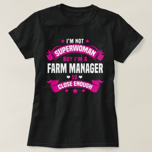 Boerderij Manager T-shirt (Design voorkant)