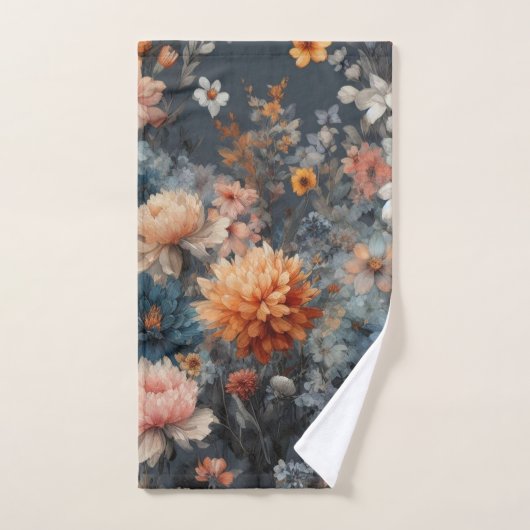 Boerderij marineblauw preppy bad handdoek (Handdoek)