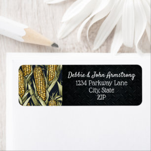 Boerderij Markt Maïskolven Oogst Koel retouradres Etiket