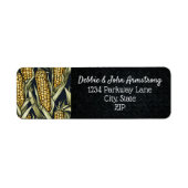 Boerderij Markt Maïskolven Oogst Koel retouradres Etiket (Voorkant)