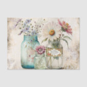 Boerderij Mason Jars Tissuepapier (Voorkant)