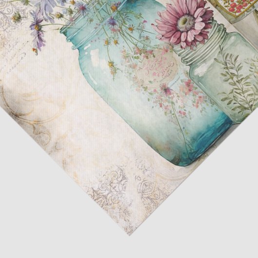 Boerderij Mason Jars Tissuepapier (Detail)