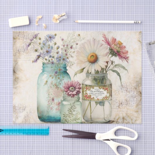 Boerderij Mason Jars Tissuepapier (Craft)