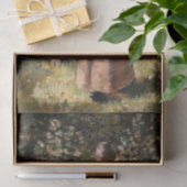 Boerderij meisje met Koe Romantic Farmhouse Scene Tissuepapier (Geschenk)