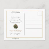   Boerderij meisje met Turkije Briefkaart (Achterkant)