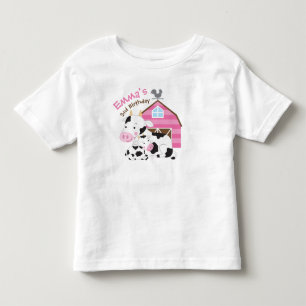 Boerderij Meisje Verjaardag Tshirt
