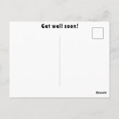 Boerderij met Bloemen voor Snel Beter op de Ranch Briefkaart (Achterkant)