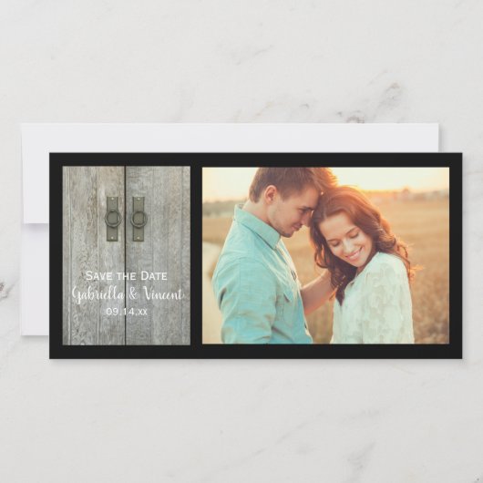 Boerderij met dubbele ingang save the date (Voorkant)