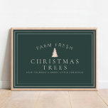 Boerderij met kerstbomen Poster voor feestdagen<br><div class="desc">We voegen altijd dagelijks nieuwe design toe!</div>