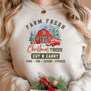 Boerderij met kerstbomen T-Shirt