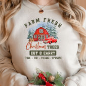 Boerderij met kerstbomen T-Shirt