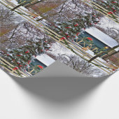 Boerderij met kerstboomstijl, ontkoppeling van lan cadeaupapier (Hoek)