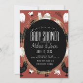 Boerderij met Landelijke Hanen Handgetekend Patroo Kaart (Voorkant)