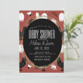 Boerderij met Landelijke Hanen Handgetekend Patroo Kaart (Staand voorkant)