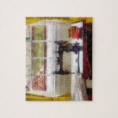 Boerderij met naaimachine legpuzzel (Verticaal)