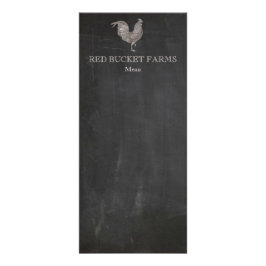 Boerderij met oude haan reclamekaart