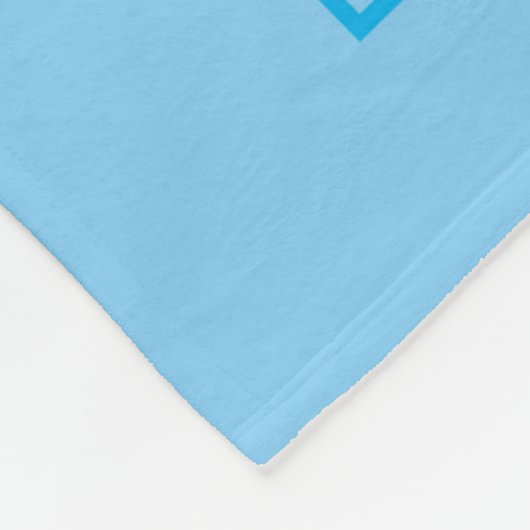 Boerderij met schattige dieren Scène op blauw Fleece Deken (Hoek)