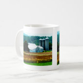 Boerderij met White Silos Koffiemok (Voorkant links)